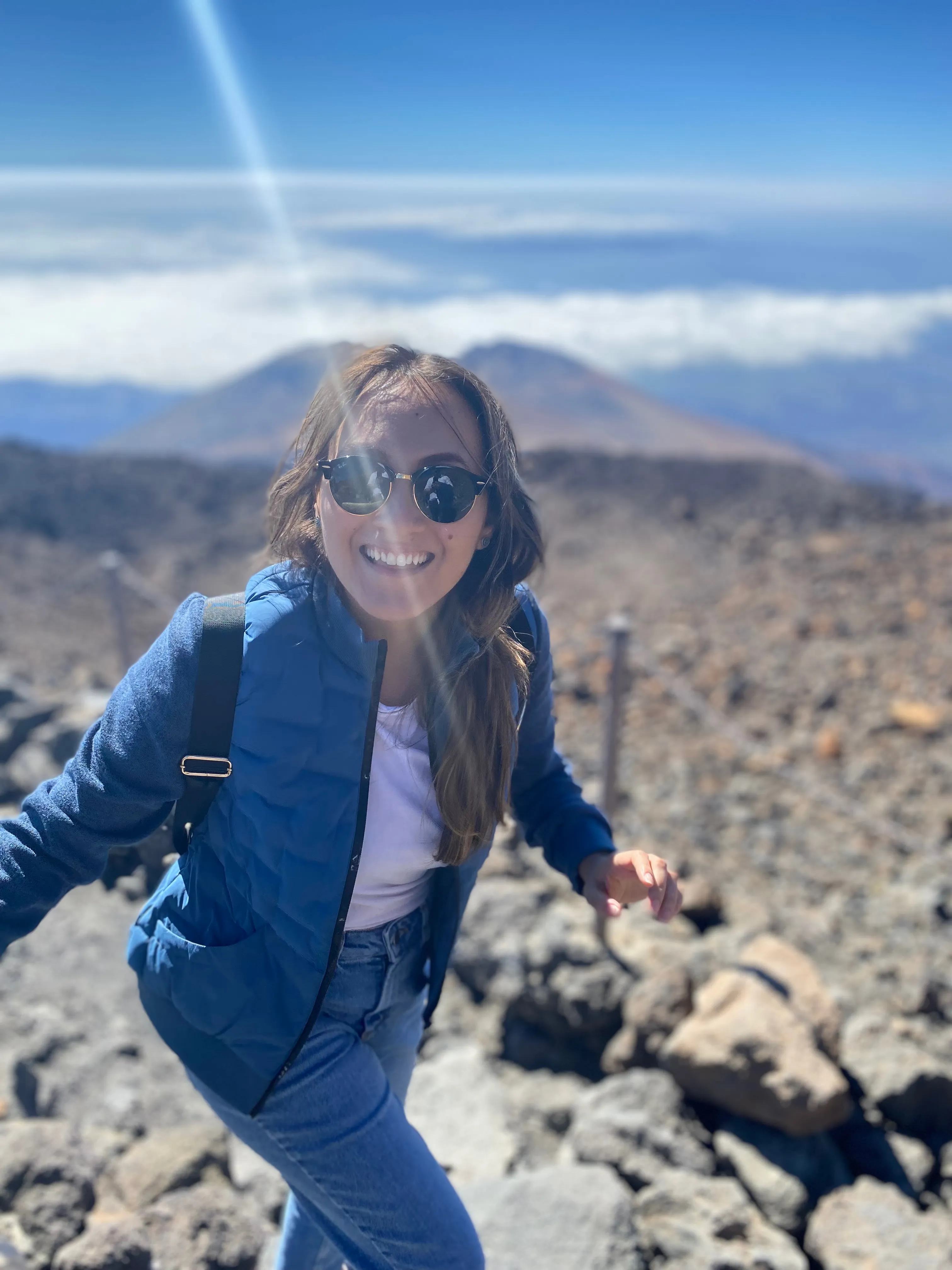 Bruna on Mount Teide