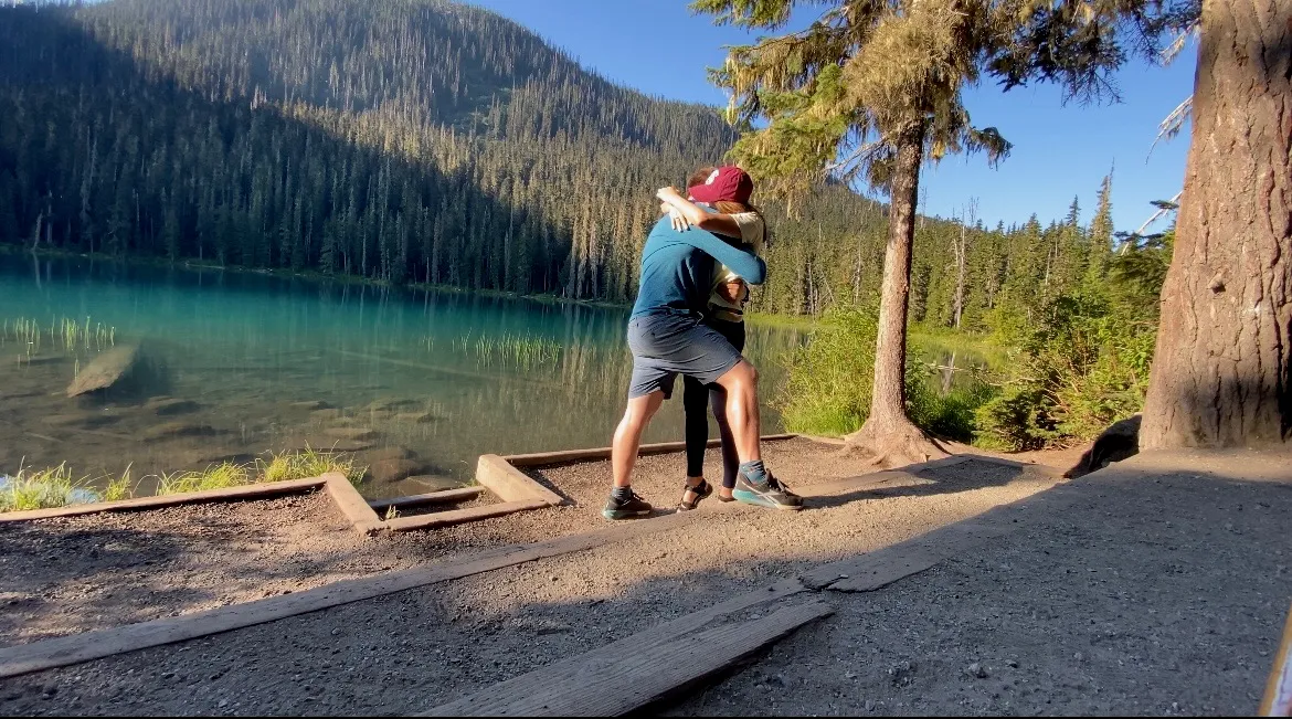 The moment Bruna said "Yes!"
