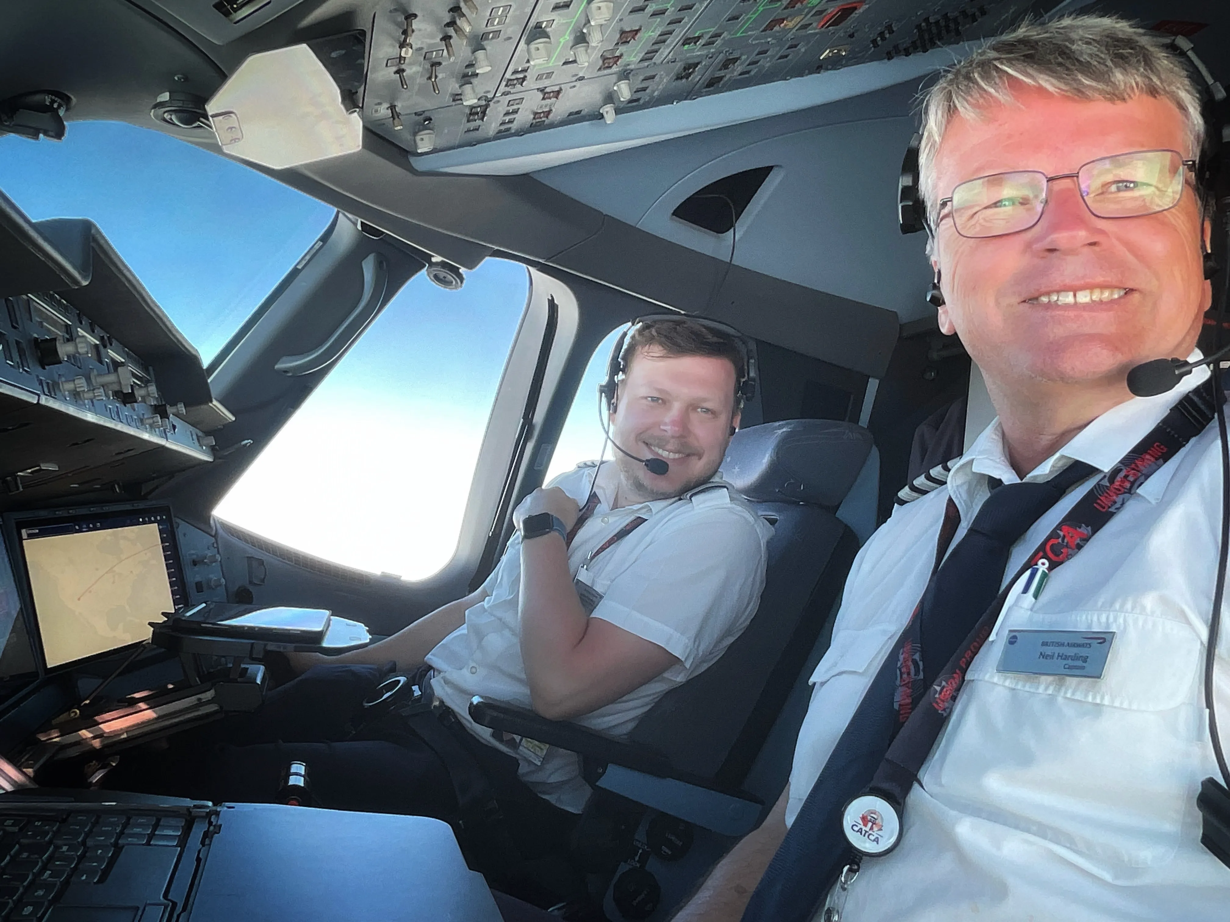 First BA flight with Dad