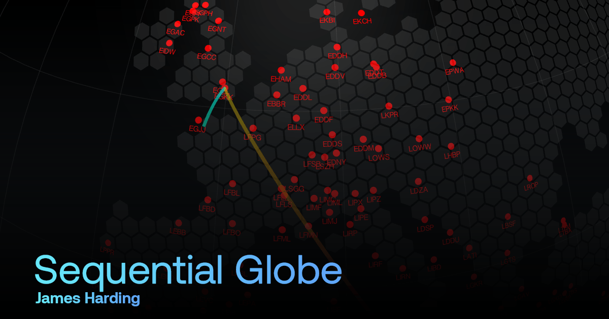 Sequential Map World Sequential Globe - James Harding